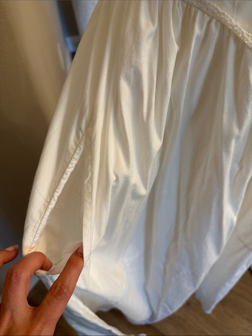 Free People Ivory Maxi Dress with Tie Straps - Picture 5 of 11